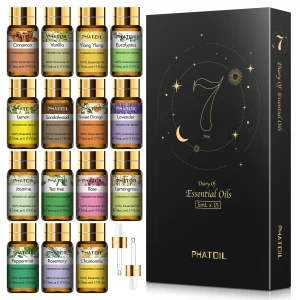 PHATOIL 15pcs Essential Oils Set Natural Plant Aroma