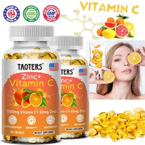 Taoters Vitamin C + Zinc Supplement - High